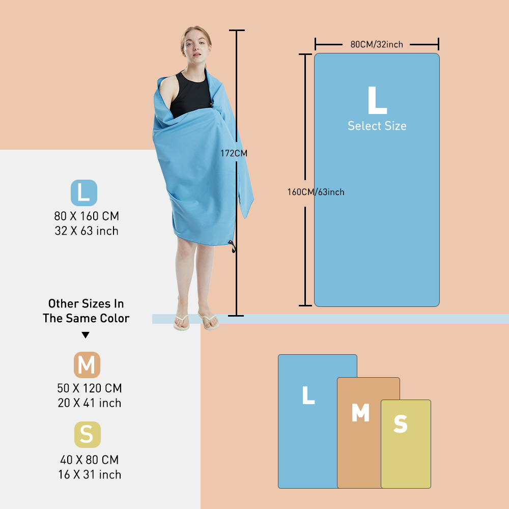 Ręcznik z mikrofibry Ręcznik s – Beach Towel Large recenzja i cena